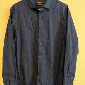 Michael Kors Men's Navy Button Down Shirt